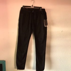 Low rise black skinny jogger